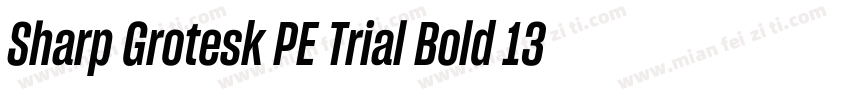 Sharp Grotesk PE Trial Bold 13字体转换